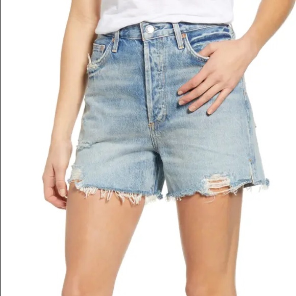 Dee Ultra High Waist Cutoff Denim Shorts- Ricochet